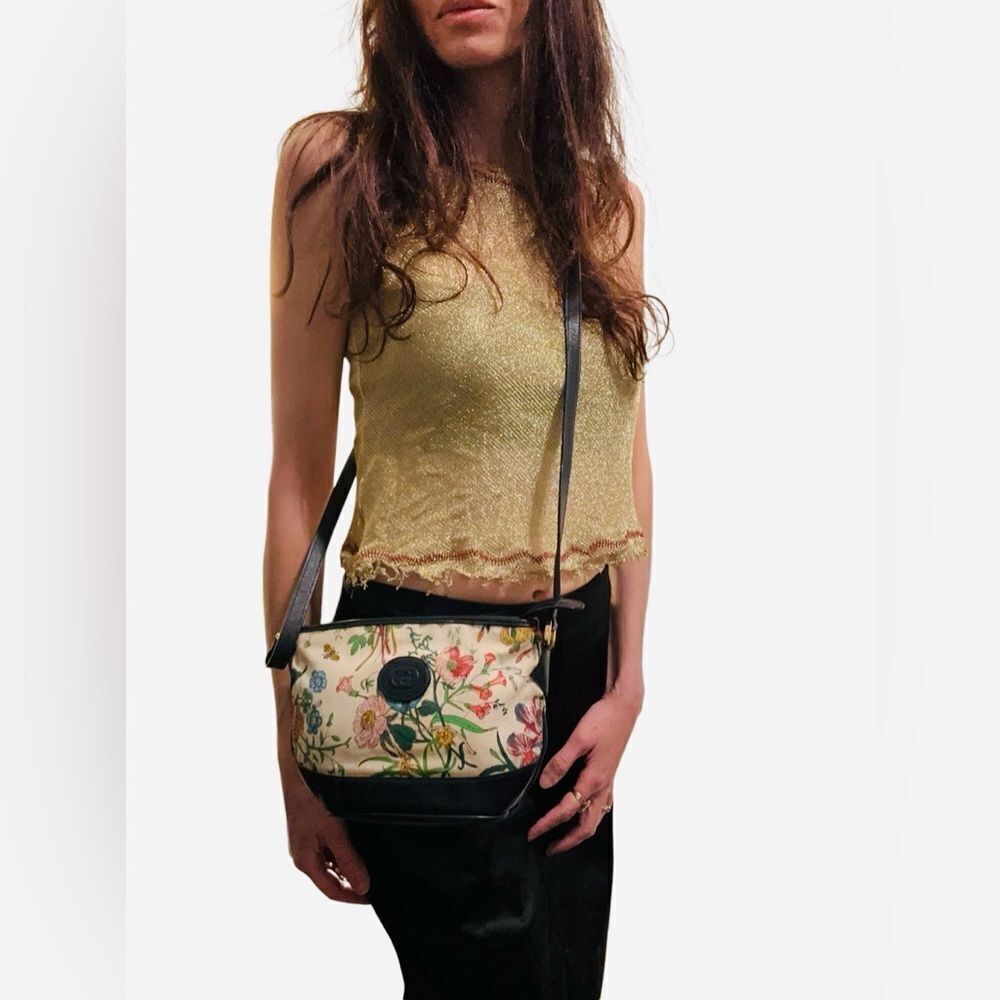 Gucci floral mine cross body shoulder bag - Picture 2 of 16